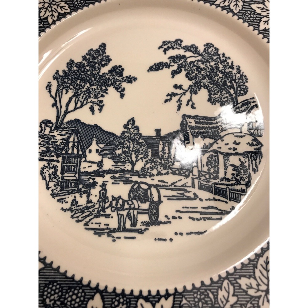 Homer laughlin‎ blue shakespeare country stratwood leaf dinner plate - Picture 3 of 5